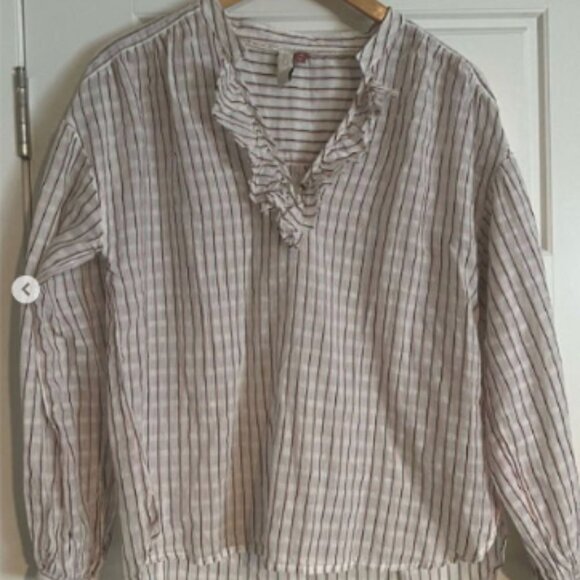 Anthropologie top‎ blouse shirt XS Small Madewell j crew Free People jcrew linen - Picture 4 of 4